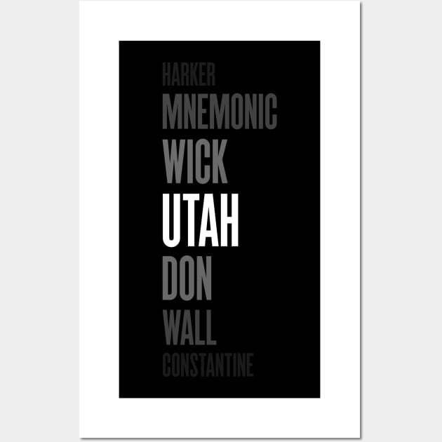 Utah is My Favorite John Wall Art by 12&24